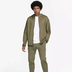 Men's Olive Zip Hoodie Jacket - Unbranded